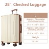 28 Inch Expandable Hardside Luggage with Double Spinner Wheels TSA Lock Durable Lightweight Suitcase for Vacation - Cuddlewood - 4 of 4