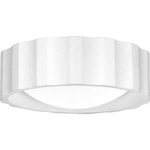 Roscoe 2-Light Textured White Flush Mount Light - 1 of 4