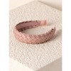 Shiraleah Woven Faux Leather Headband, Blush - 2 of 2