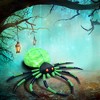 HOMCOM Inflatable Crawling Spider, Halloween Outdoor LED Lighted Yard Decoration, Waterproof - 3 of 4