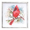 Cardinal and Pine Framed Print (Set Of 2) – MDF and Iron – 14 Inch Holiday Wall Decor – By Melrose - 3 of 4