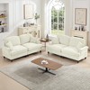 AENKYO Oversized Modular Sofa Set with Removable Ruffles & Ottoman, Large Seater, Deep Seat Corner Sofa with Chenille Fabric for Office, Living Room - 3 of 4
