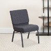Emma and Oliver 21"W Church/Reception Guest Chair with Communion Cup Book Rack - 2 of 4