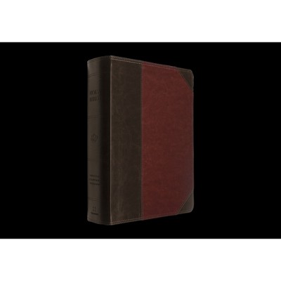 ESV Super Giant Print Bible (Trutone, Brown/Cordovan, Portfolio Design) - (Leather Bound)