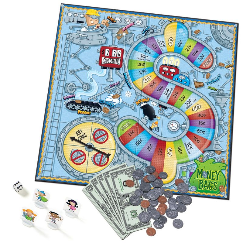 Learning Resources Money Bags Coin Value Game, Ages 7+, 5 of 7