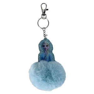 Textiel Trade Kid's Disney Frozen Ana and Elsa Keyring/Bag Charm with Pompom - 1 of 3