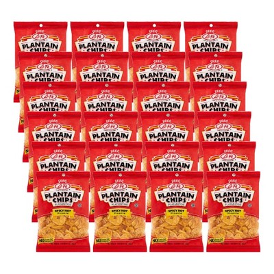 La Fe Spicy Hot Plantain Chips - Case of 24/3 oz