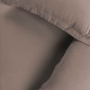 Flannel Cotton Modern Solid Fuzzy Duvet Cover Set With Pillow Shams by Blue Nile Mills - 3 of 4