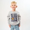 SmileyWorld He Sees You When You're Sleeping - Youth Graphic Sweatshirt - 3 of 4