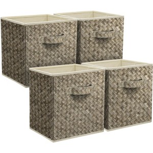 Sorbus Collapsible Fabric Storage Bin Set with Handles - 1 of 4