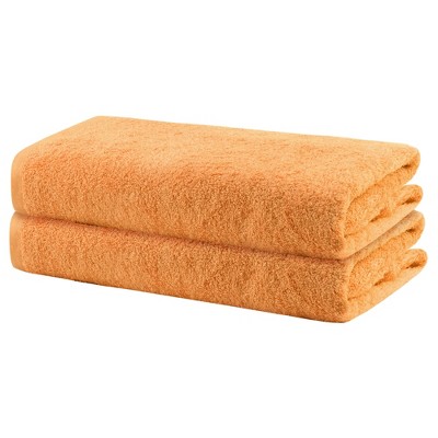 Unique Bargains Quick Drying Highly Absorbent Cotton Thick Bath Towels 28" x 56" 2 Pcs