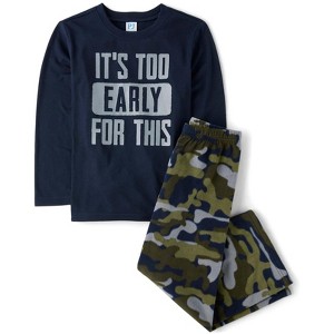 The Children's Place Boys Camo Pajamas - 1 of 4