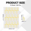 Unique Bargains Waterproof Reusable Writable Hook and Loop Cable Labels 300 Pcs - 2 of 4