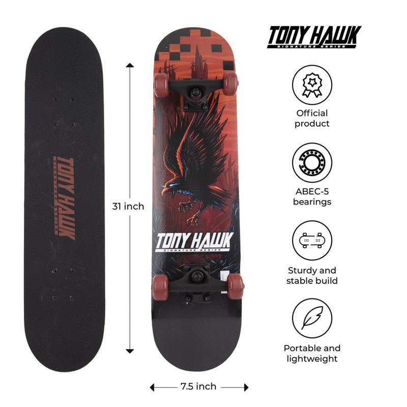 Tony Hawk Skateboard for beginner and professional skaters, 4 of 8