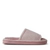 Dearfoams Womens Demi Rib Knit Fuzzy Slide House Slipper - 3 of 4