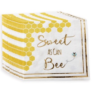 Kate Aspen Sweet as Can Bee Paper Napkins (Set of 120) | 28557NA - 1 of 4