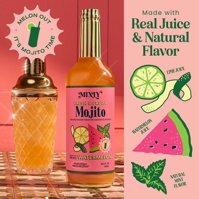 Mixly Watermelon Mint Mojito Mix - 750ml