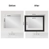 Amanti Art Mirror Makeover Bathroom Mirror Frame Border Kit - Fully Assembled Peel and Stick Frame - Mirror NOT Included - Shipwreck  Narrow Trim - 4 of 4