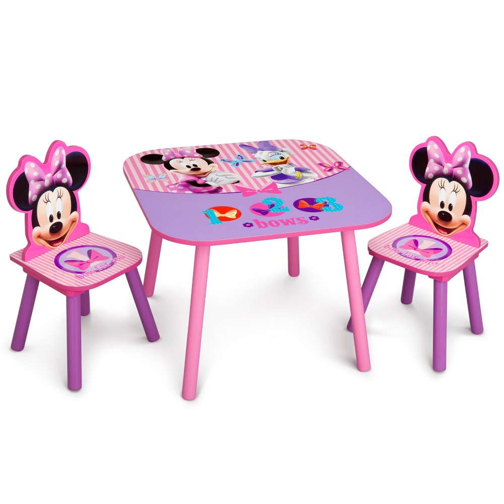 Photos - Other Furniture Delta Children Table and Chair - Minnie Mouse