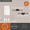 VAXCEL WarrenBlack and Brass Mid Century Modern Bathroom Vanity Wall Light Fixture Clear Glass - 4 of 4