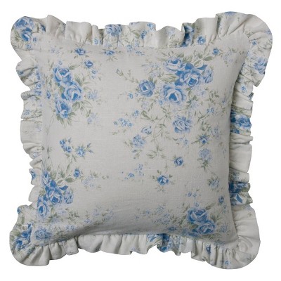 Schandalig Kameraad levering Floral Print British Rose Throw Pillow Slipcover (16"x16") Blue – Simply Shabby  Chic™ – Target Inventory Checker – BrickSeek