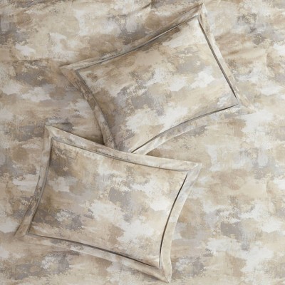 Madison Park 7pc Queen Mist Comforter Set - Gray: Madison Park, Hypoallergenic, Modern Bedding, Embroidered Details, 3 Decorative Pillows — фото 5