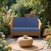 Outdoor Loveseat Cushion Set 48X24X4.5inch Deep Seat Cushions for Patio Furniture - 2 of 4