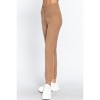 Slickblue Women's Drawstring Sweater Pants, Long Lounge Fit, Stretch Knit Bottoms, Camel/Raspberry Pink, Size S-L - 3 of 4