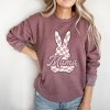 Simply Sage Market Women's Graphic Sweatshirt Checkered Bunny Mama - 2 of 3