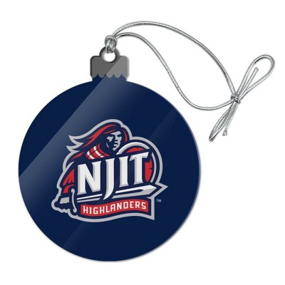 New Jersey Institute of Technology Primary Logo Acrylic Christmas Tree Holiday Ornament