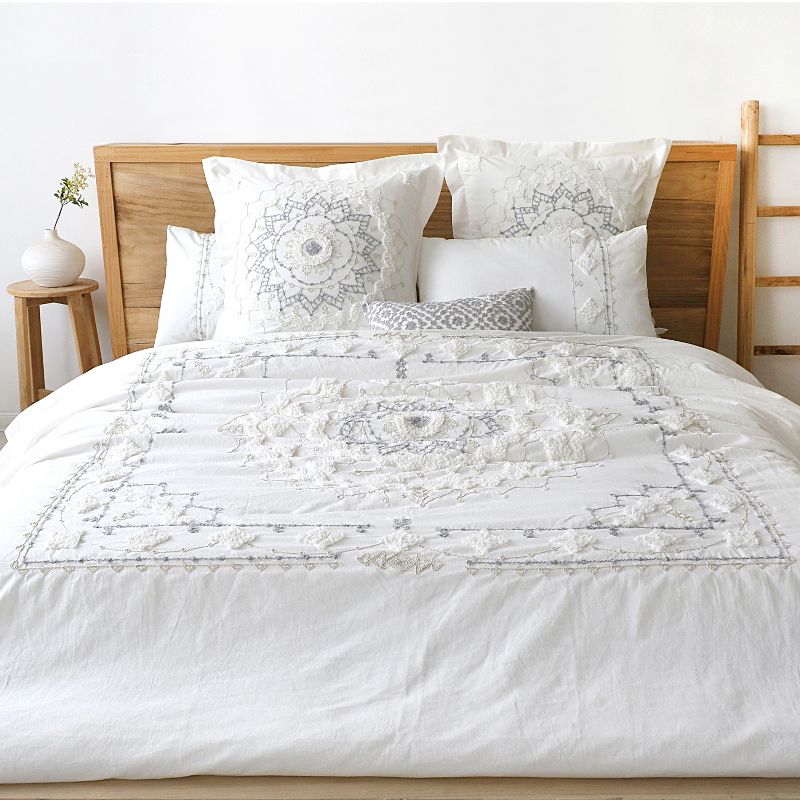 Harleson Medallion Comforter Set - White & Grey - Levtex Home, 2 of 6