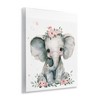 Stupell Industries Nursery Floral Elephant Wall Plaque Art - 2 of 4