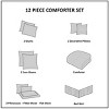 Grungis 12 Piece Polyester Printed Cotton Bedding Comforter Sets with Bed Sheets,Comfort Sheets Set for Bedroom - 3 of 4