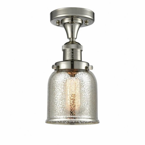 Innovations Lighting Bell 1 - Light Semi-Flush Mount in  Polished Nickel - image 1 of 1