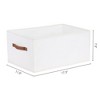 REGALWOVEN Fabric Foldable Storage Organizer Storage Bin with Handle 2 Pcs - 4 of 4