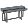 Gulches Elegant Console Table with Three Drawers Extra Long Entryway Table for Entryway Hallway Living Room Foyer Corridor Antique Gray - 3 of 4