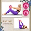 Toyzone World Rose Red Pilates Mini Exercise Ball - 2 of 3