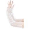 INSPIRE CHIC Women's Lace Floral Pearl Bowknot Polka Point Arm Fingerness Length Sleeves for Elegant Bridge Wedding Gloves 1 Pair - 4 of 4