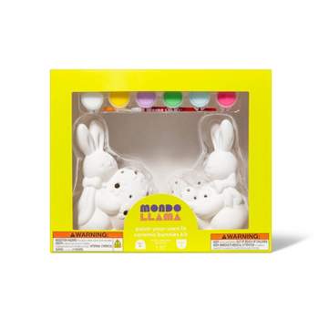 Paint-Your-Own Ceramic Easter Bunnies Kit White - Mondo Llama™