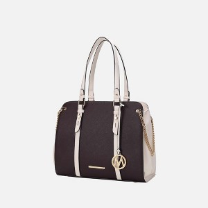 MKF Collection Amy Color Block Vegan Leather Women’s Tote Bag by Mia K - 1 of 4