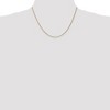 Black Bow Jewelry 1.25mm 10k Yellow Gold Solid Spiga Chain Necklaces - 2 of 4