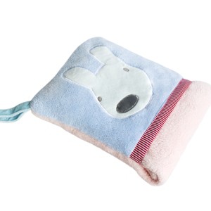 Slickblue Cute Fleece Throw Blanket Pillow Cushion - Animal Design & Color Options, 28.3" x 35.1", Soft, Machine Washable - 1 of 4