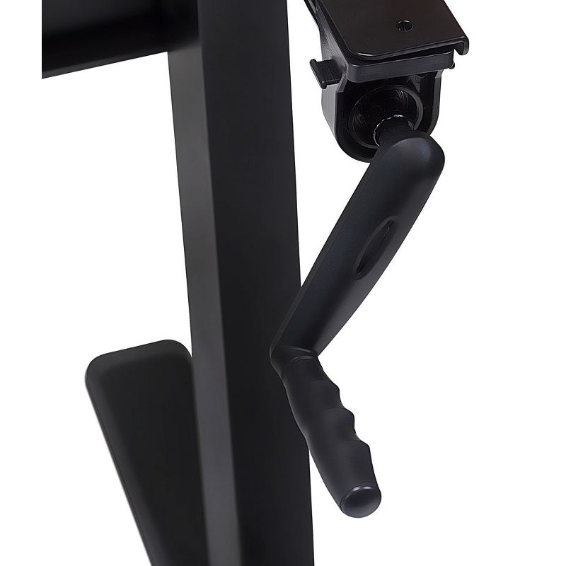 Mount-It! 44" to 64" Wide Manual Hand Crank Standing Desk Height Adjustable Frame Black MI-7931, 4 of 6