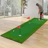 Costway 10 x 3.3/5 FT Golf Putting Green Professional Golf Training Mat with 2 Golf Balls - 2 of 4