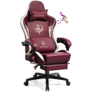 GTPLAYER Esports Gaming Chair with Bluetooth Speakers and Footrest, Dragon Series Video Game Chair - 1 of 4