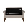CAVINAS Storage Bench Ottoman with Storage Upholstered Ottoman Bench - 4 of 4