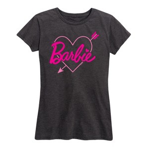 Women's - Barbie - Arrow Heart Logo Short Sleeve Graphic T-Shirt - 1 of 4