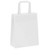 vidaXL Paper Bags 250 pcs with Handles White 7.1x3.1x8.7" - 2 of 4