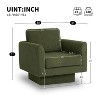 Zeus & Ruta 30" W Round Modern Accent Chair Fabric Armchair - 3 of 4