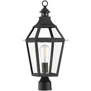 Savoy House Jackson 1 - Light Post Light in  Black/Gold - 1 of 4